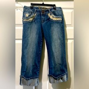 Women’s Capris with Cheetah Accents